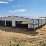 steel farm building with lean to