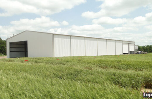 metal farm building by Topline Steel Buildings