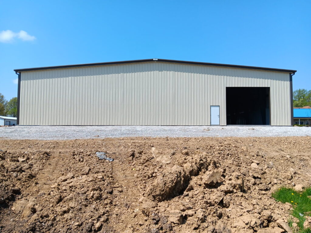 100'x200' steel storage building
