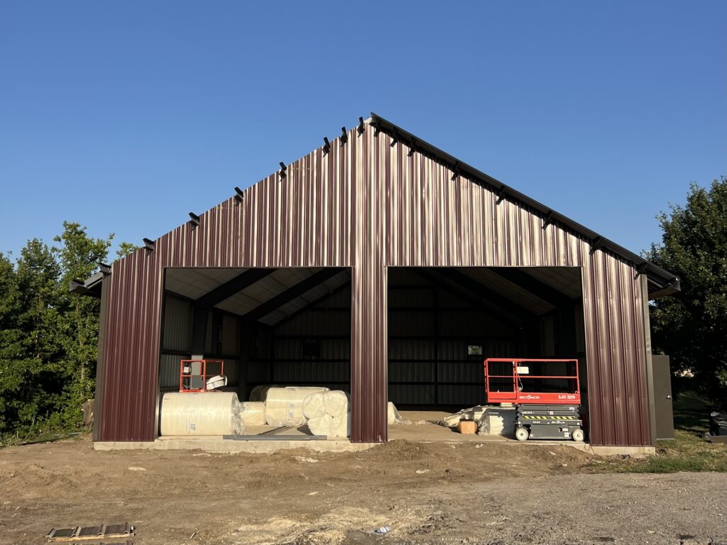 45'x80' Red Wine Steel Building