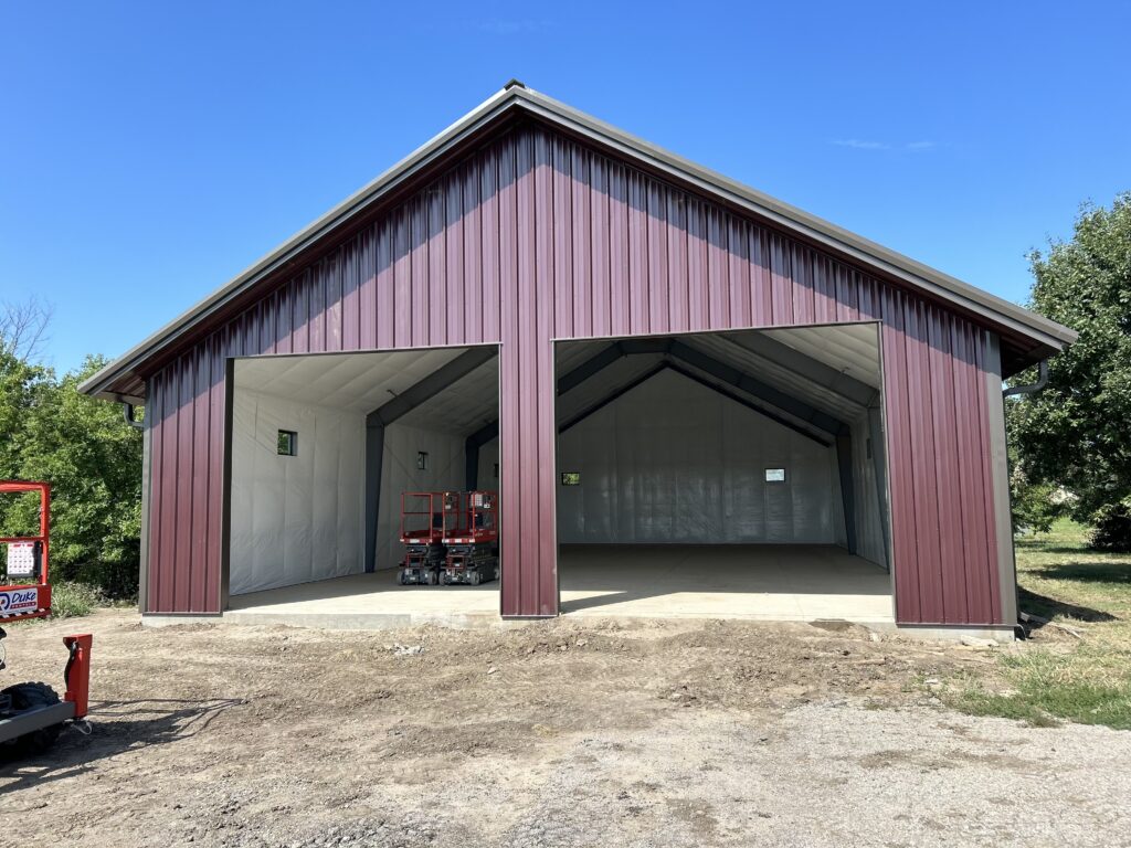 45'x80' Red Wine Steel Building